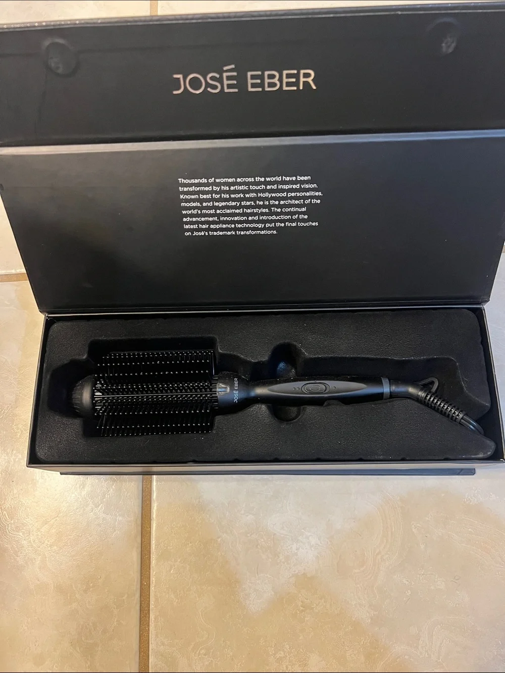 José Eber 4-in-1 Volumizing Hot Brush - Black